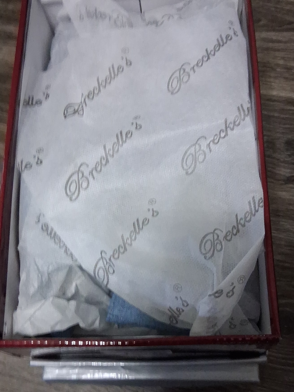 Breckelles New In Box Light Blue Denim Knot Front Ankle Strap Heels - Picture 4 of 6